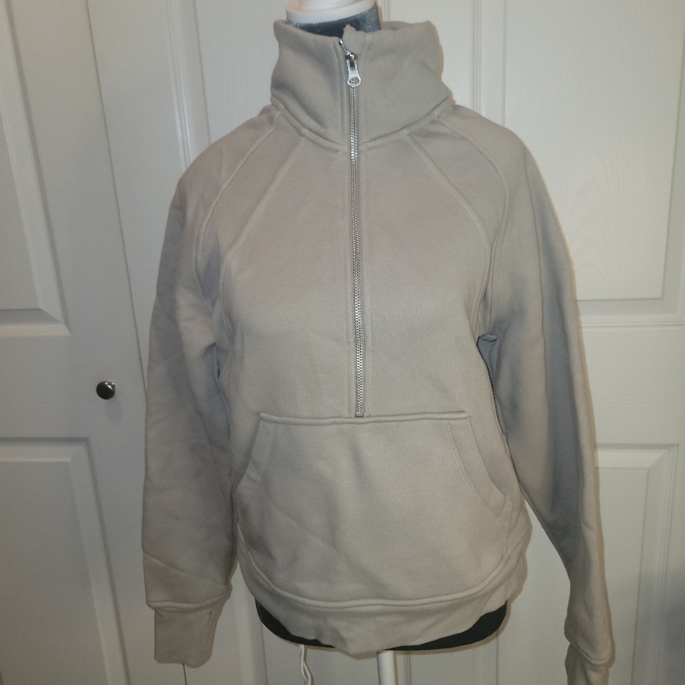 NWOT Danskin Tan Cotton Pullover Sweatshirt Small